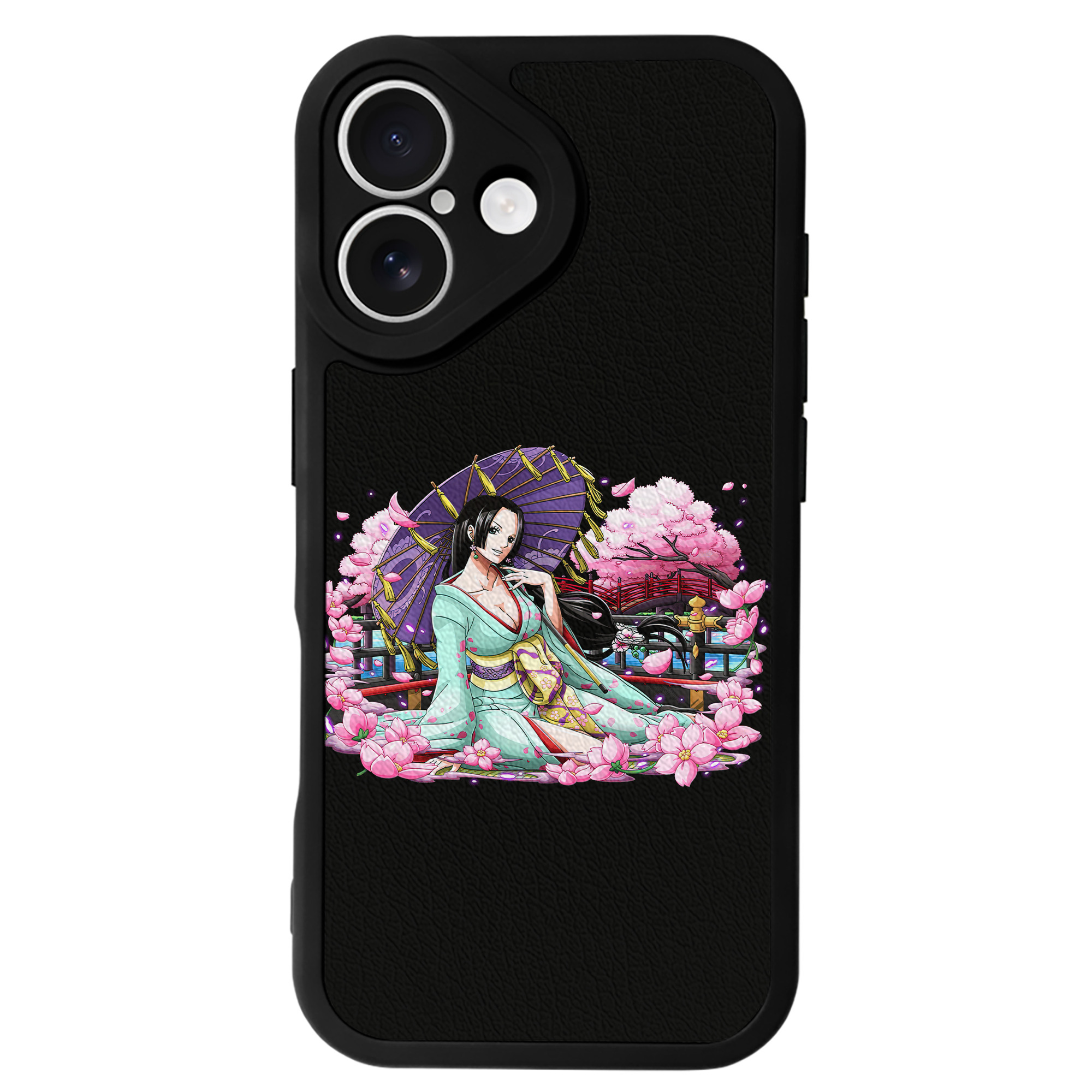 （画像用） ワンピース ボア・ハンコック ONE PIECE Boa·Hancock 【iPhone 16シリーズ対応】シリコンスマホケース（レザー調） 材質：シリコン